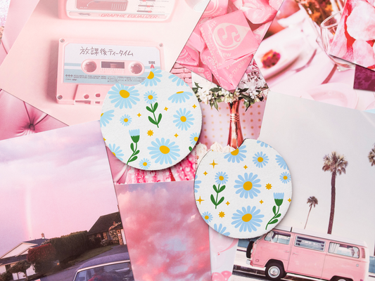 Daisies Car Coasters