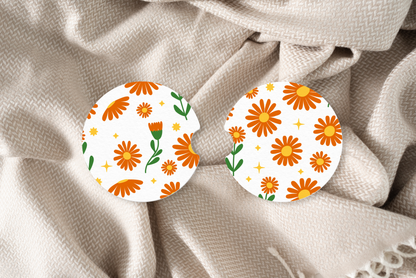 Daisies Car Coasters