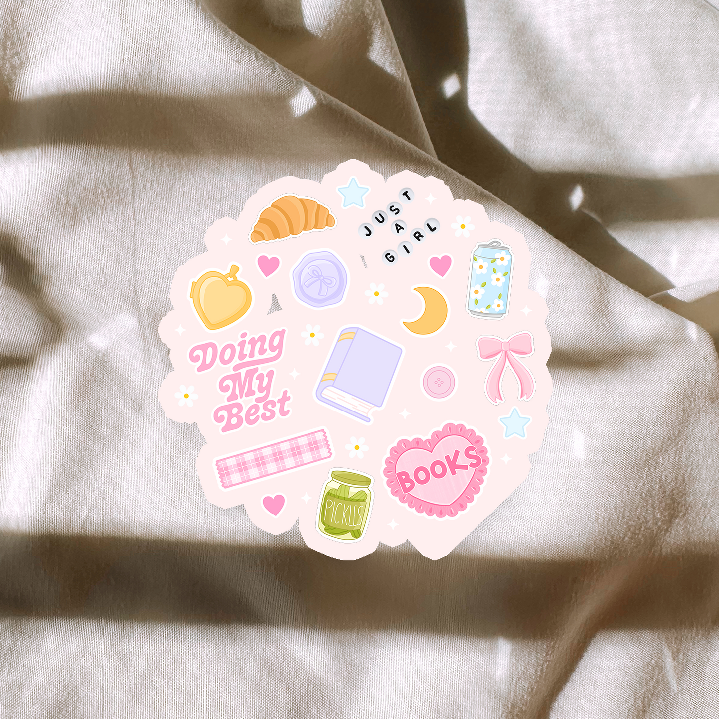 Doing My Best Collage Sticker