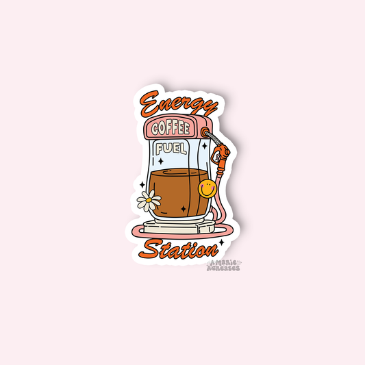 Coffee Energy Station Sticker