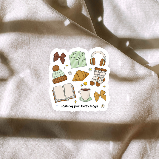 Falling For Cozy Days Sticker