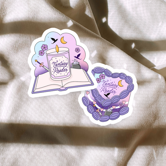 Fantasy Reader Sticker
