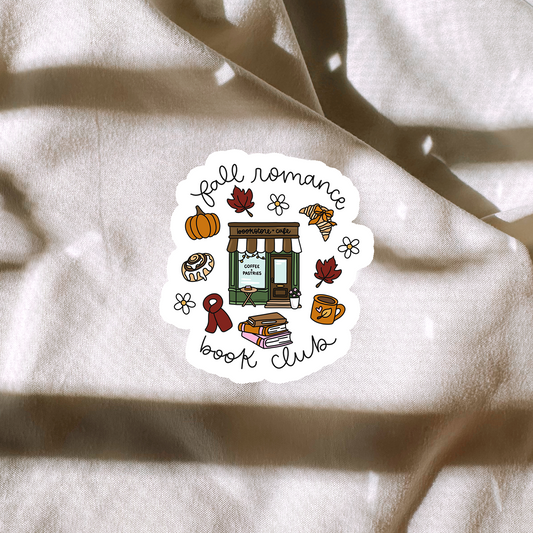 Fall Romance Book Club Sticker