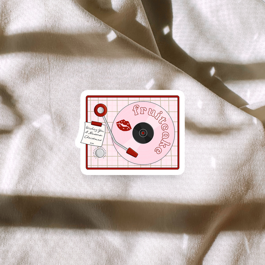 Fruitcake Nonsense Christmas Sticker