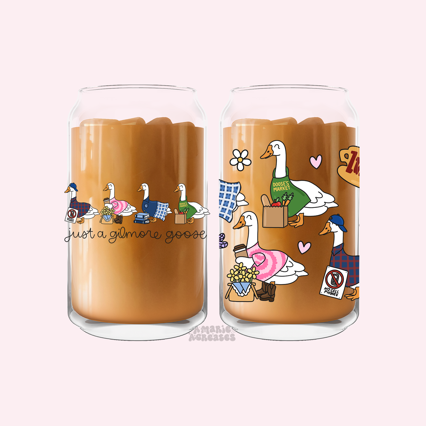 Just A Gilmore Goose Glass Cup