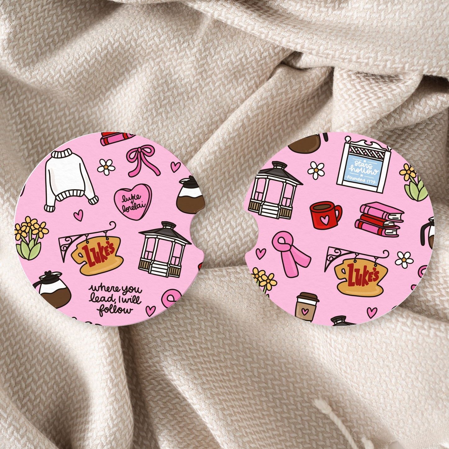 Gilmore Valentines Car Coaster