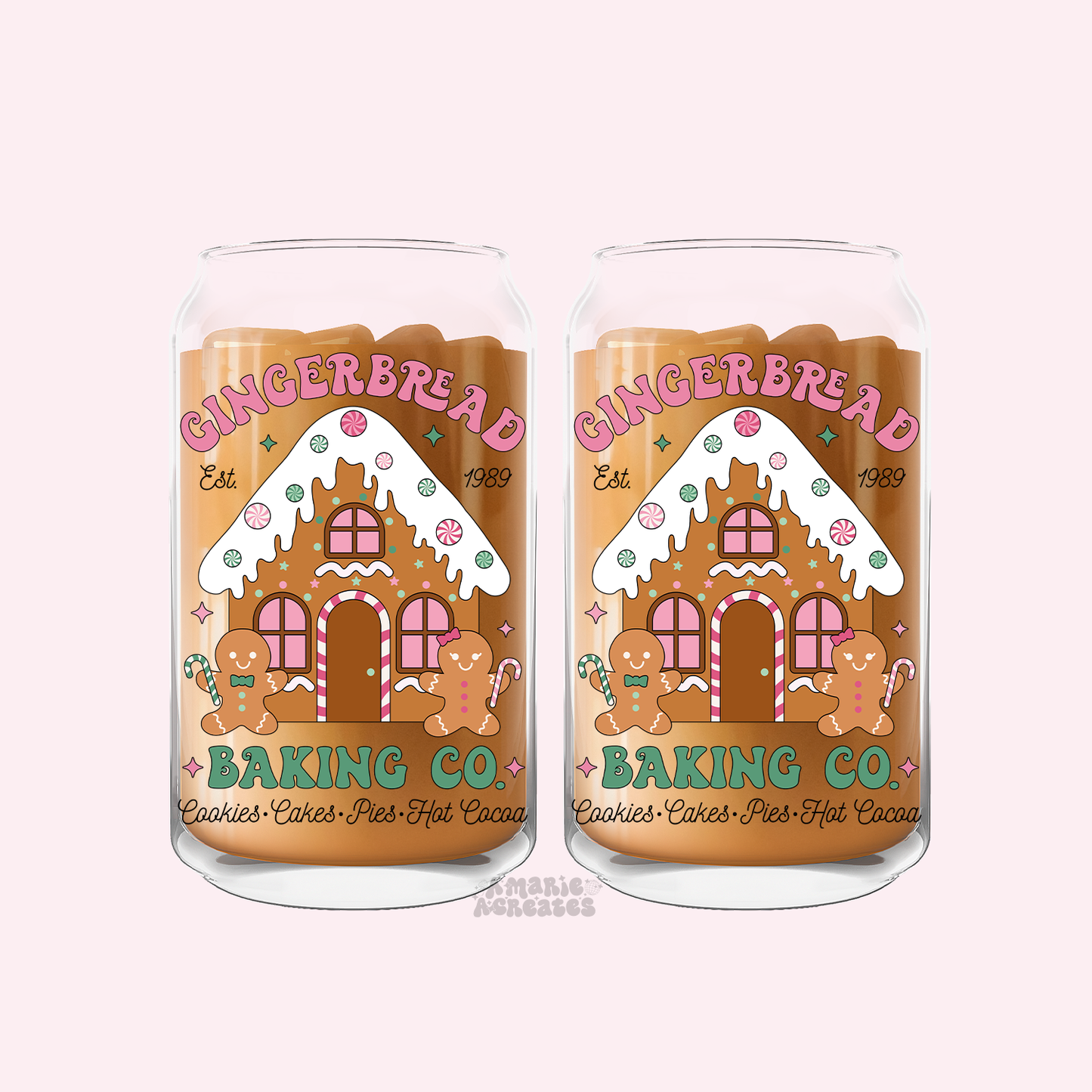 Gingerbread Baking Co Glass Cup