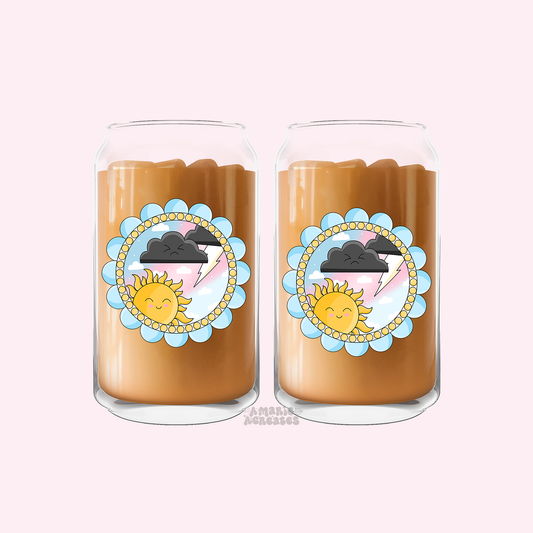 Grumpy Sunshine Glass Cup
