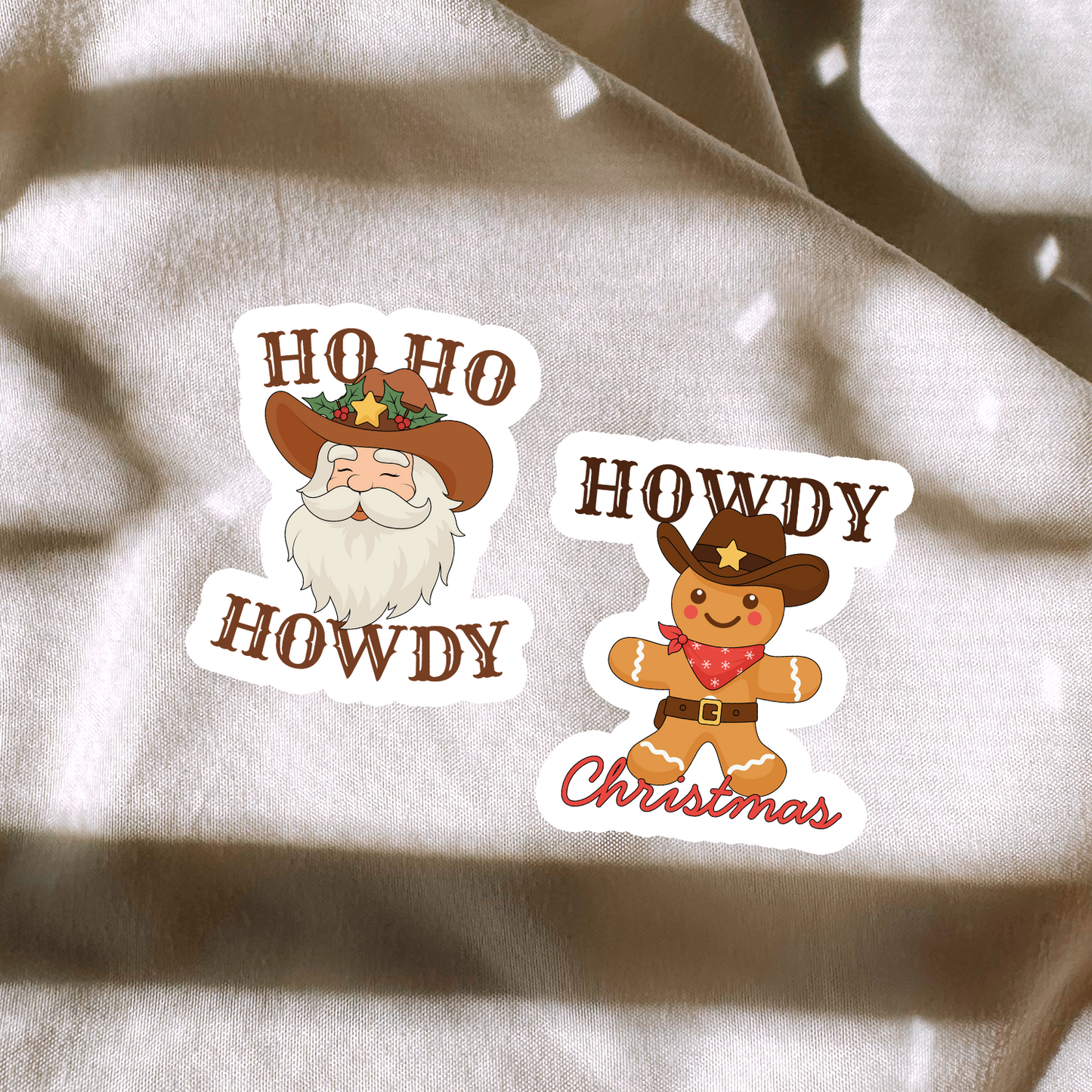 Howdy Christmas Stickers