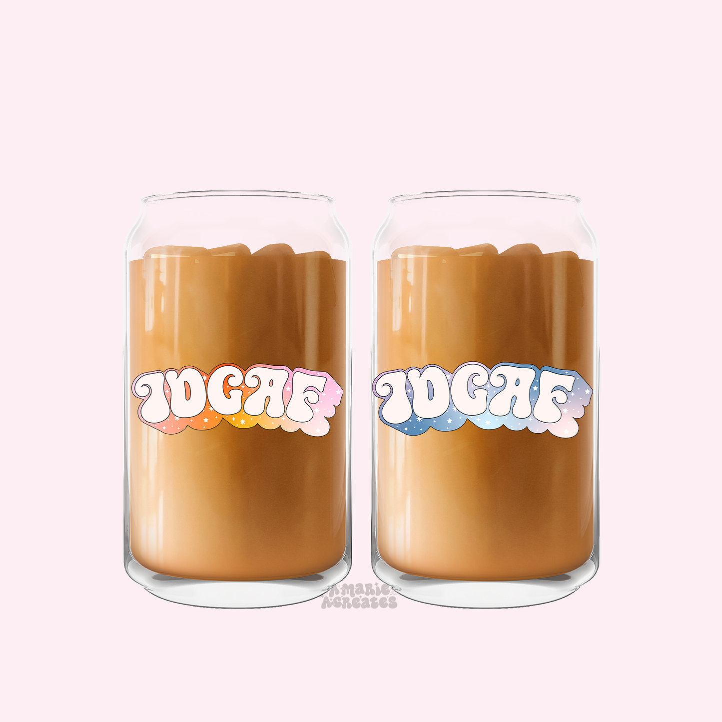 IDGAF Glass Cup