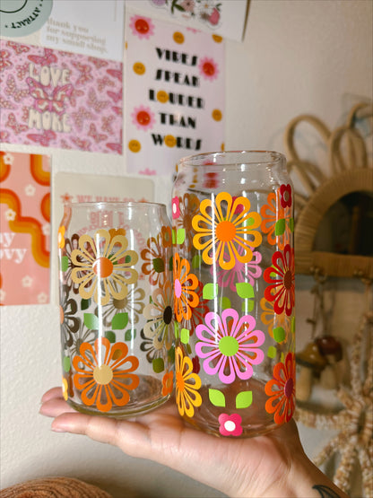 Retro Wallpaper Glass Cup