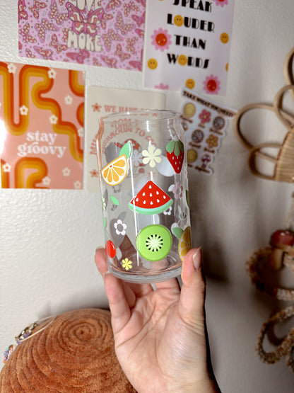 Fruits Galore Glass Cup