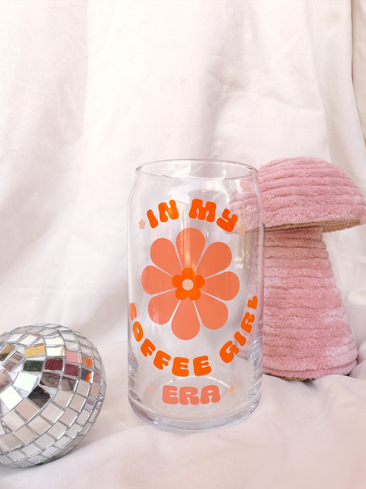 In My Coffee Girl Era Glass Cup