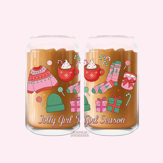 Jolly Girl Season Glass Cup