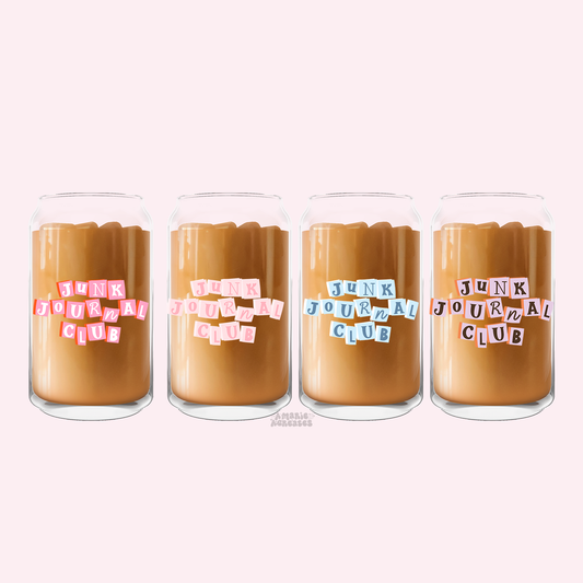 Junk Journal Club Glass Cup