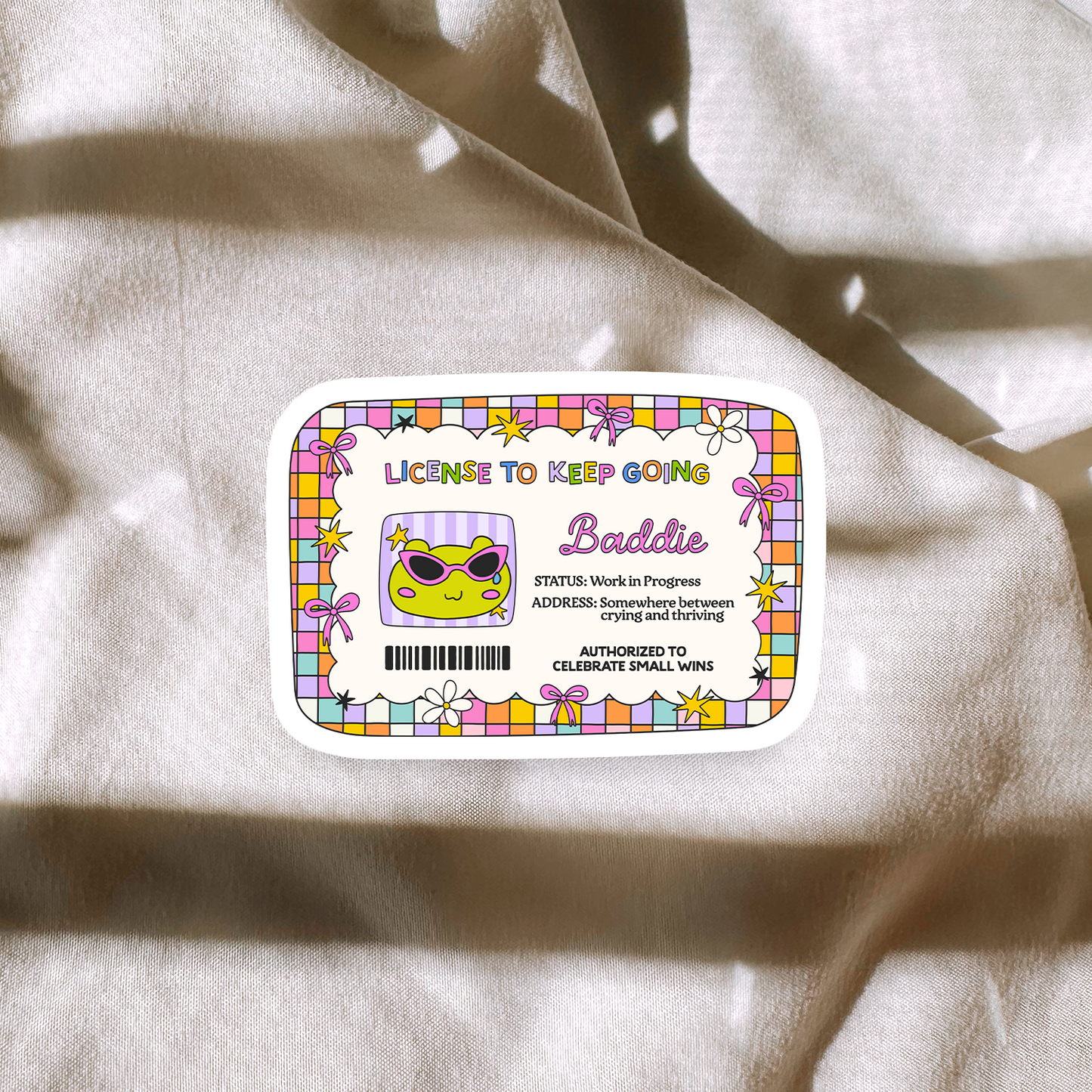 License To Keep Going Sticker