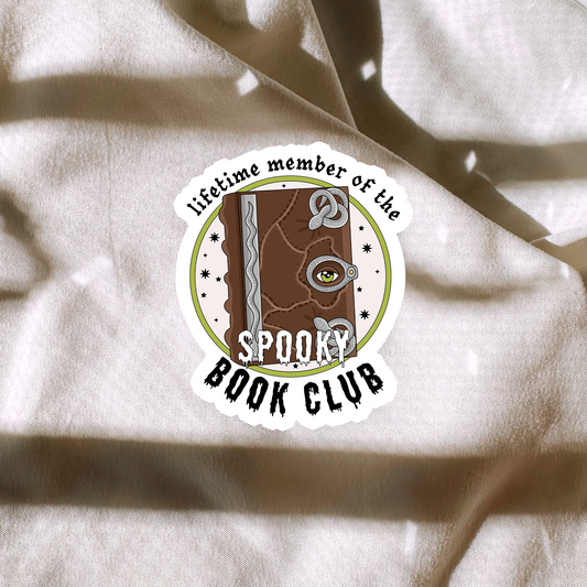 Lifetime Member Of The Spooky Book Club Sticker