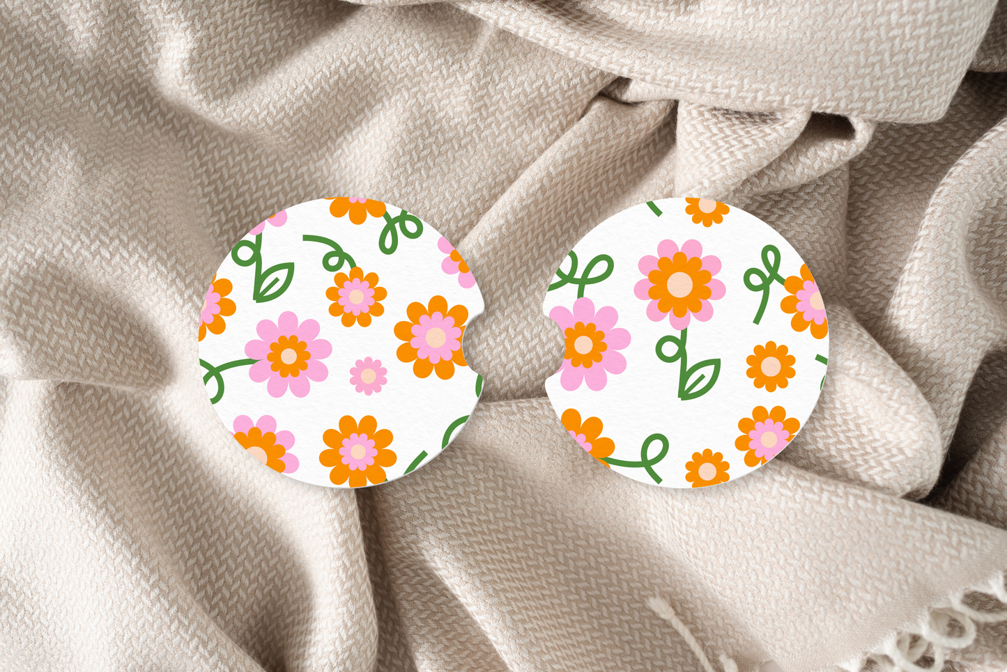 Limited Flowers Car Coaster