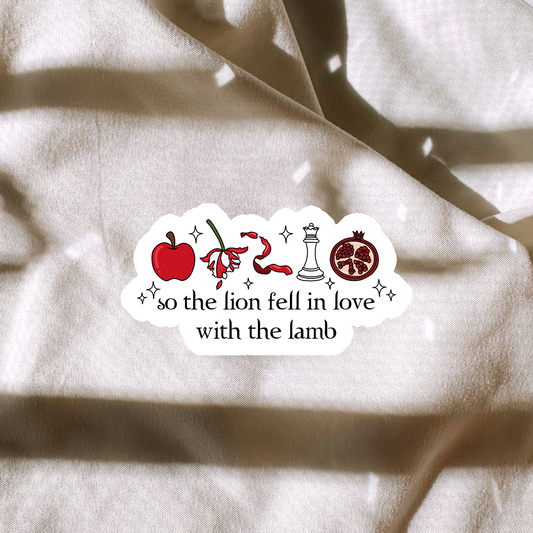 Lion Lamb Sticker