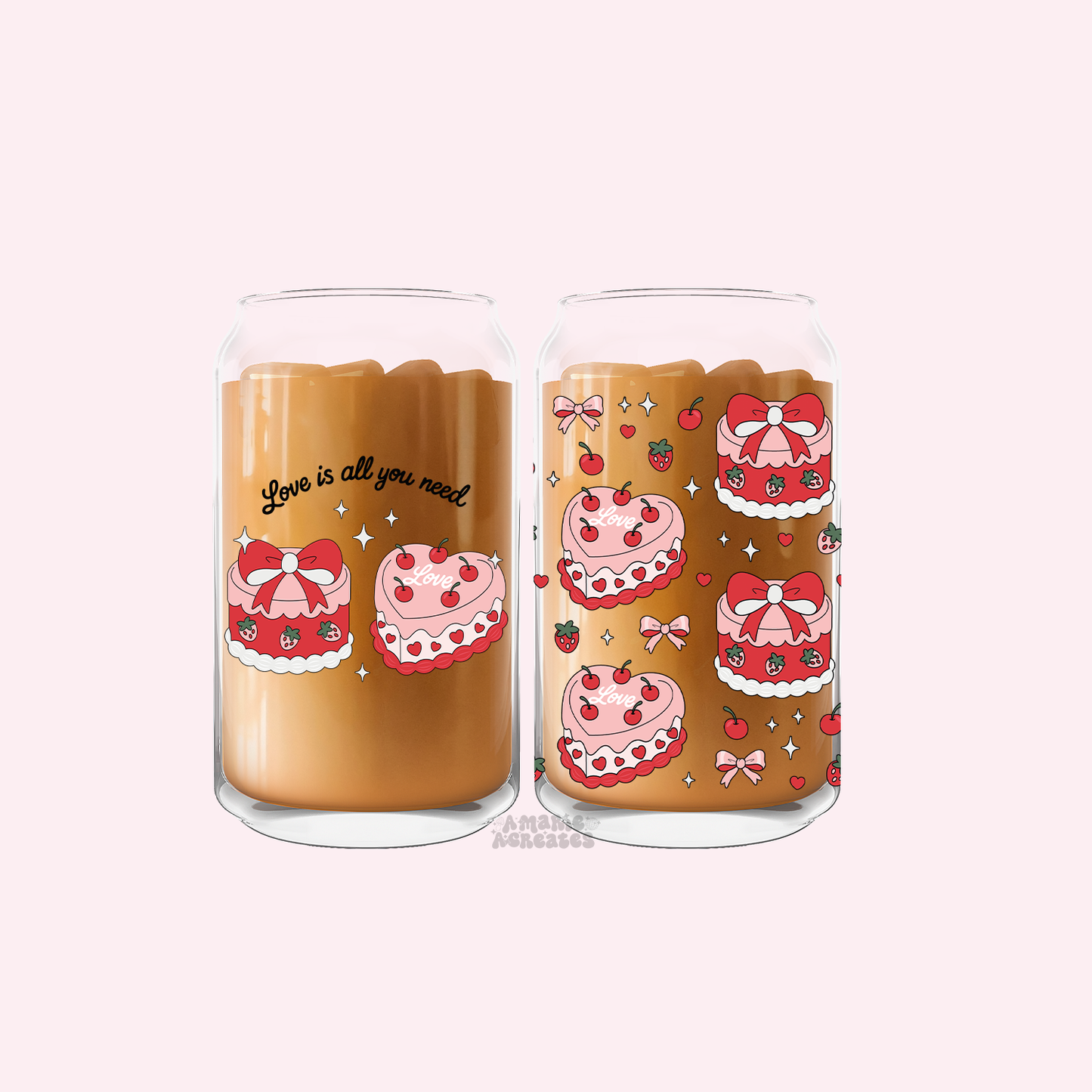 Love Is All You Need Glass Cup