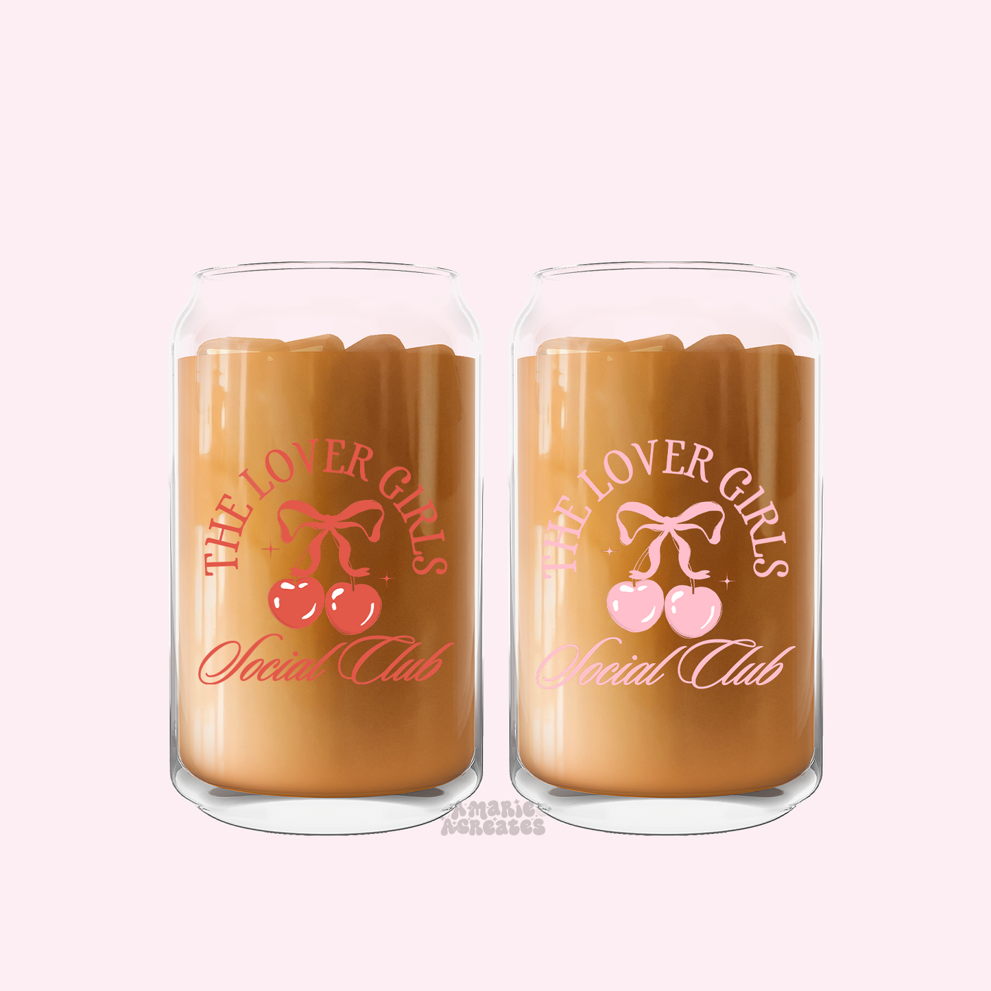 The Lover Girl Social Club Glass Cup