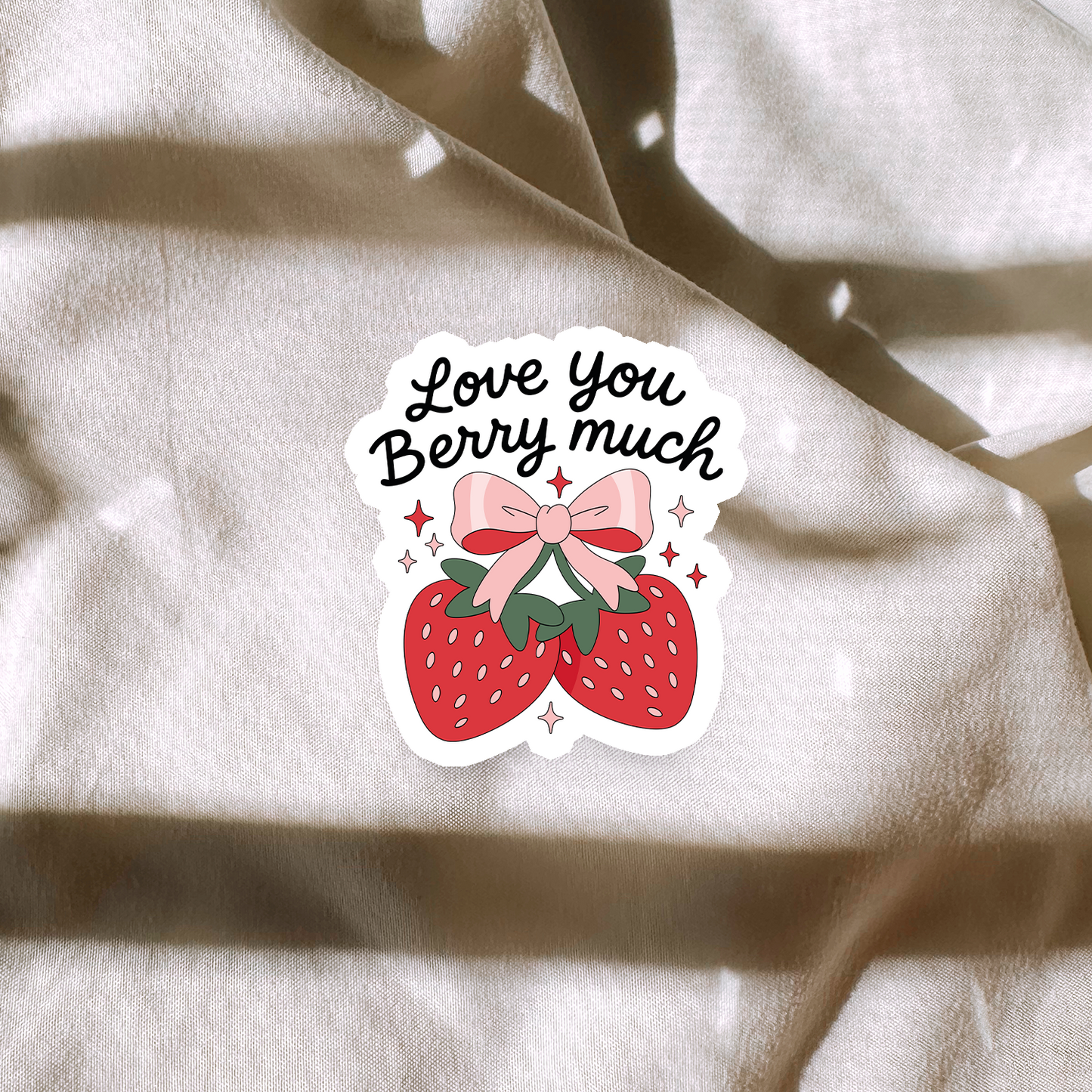 Love You Berry Much Sticker