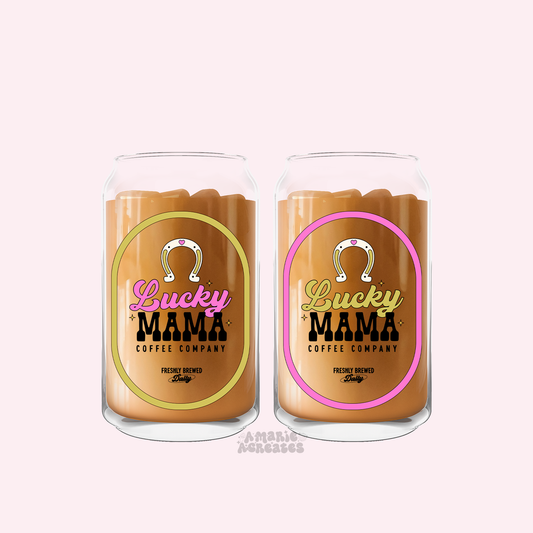 Lucky Mama Coffee Club Glass Cup
