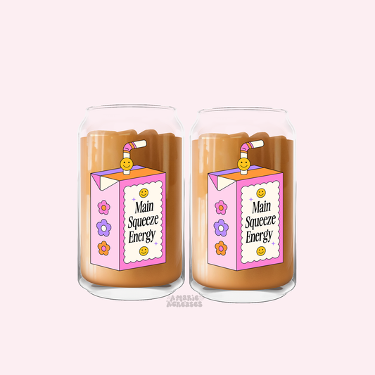 Main Squeeze Energy Glass Cup