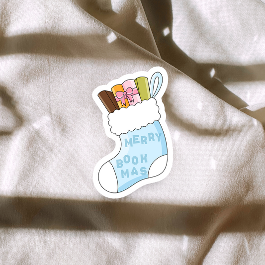 Merry Bookmas Sticker