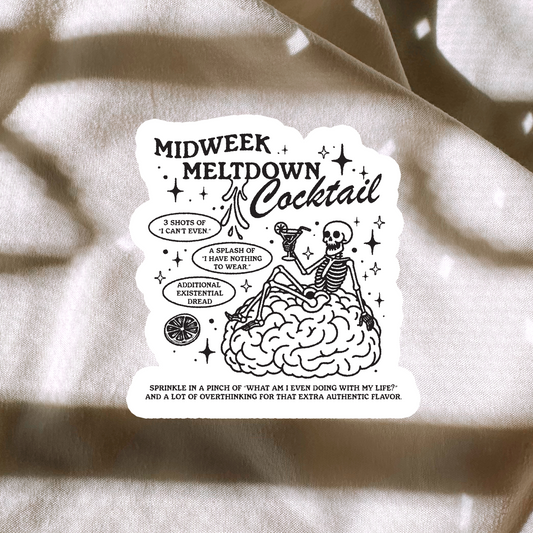 Midweek Meltdown Cocktail Sticker