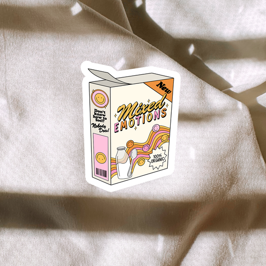 Mixed Emotions Cereal Sticker