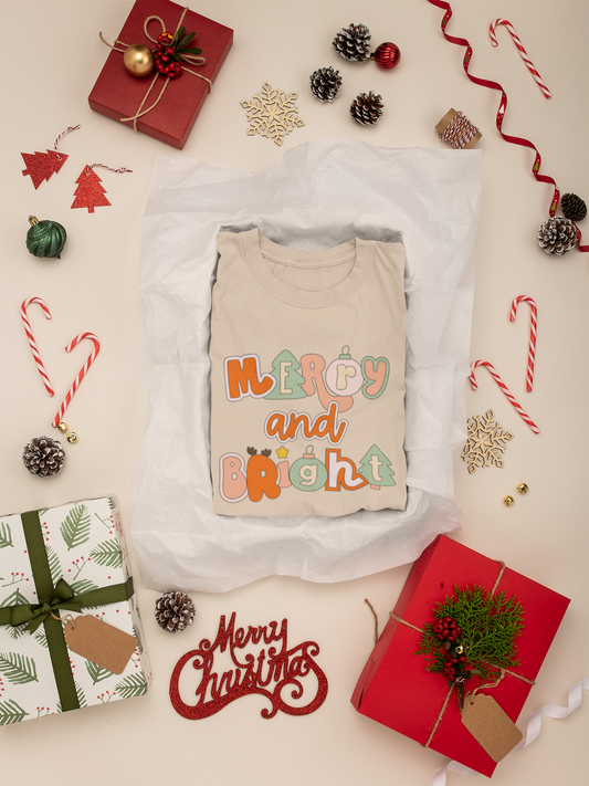 Merry And Bright Graphic Top