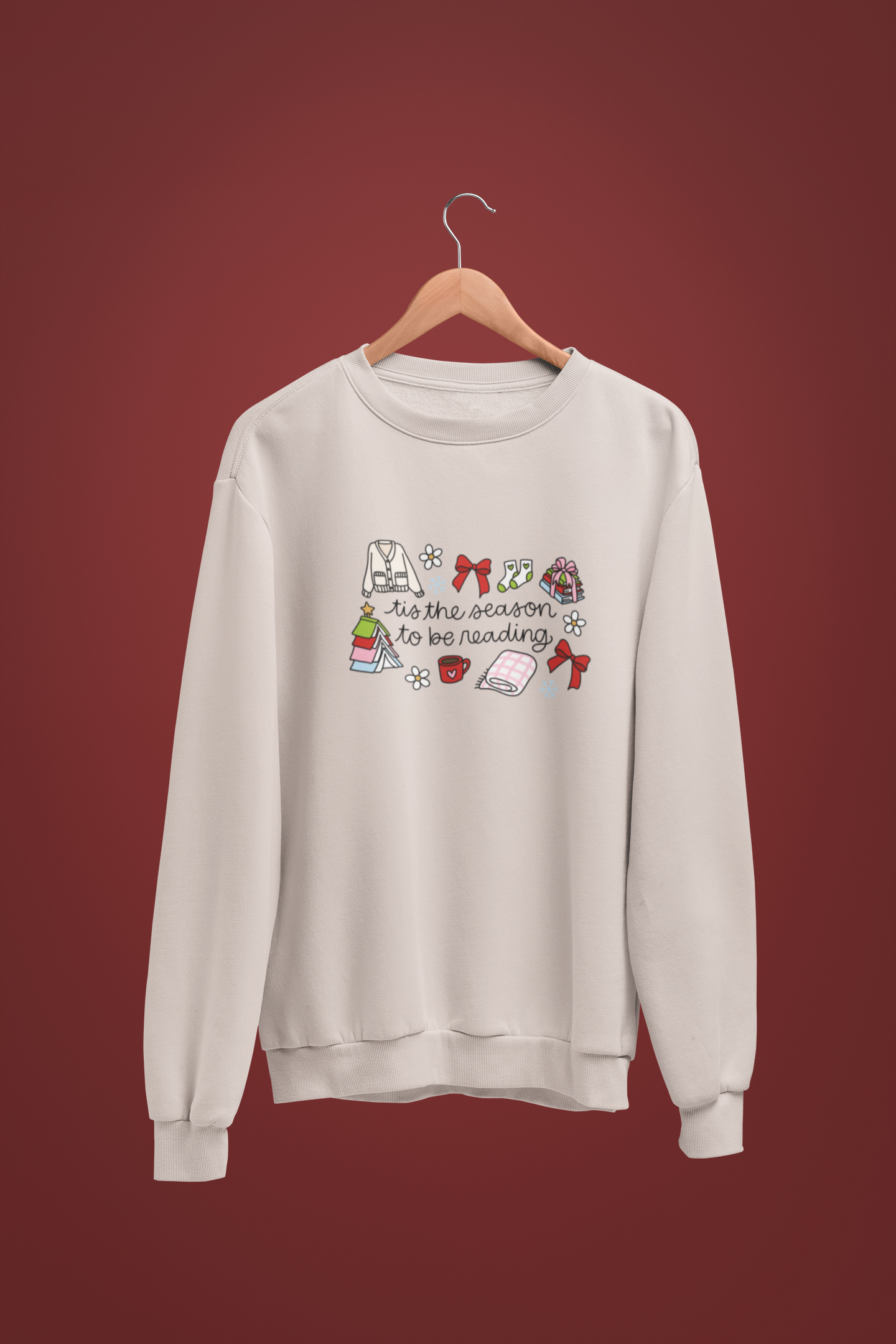 Tis The Season To Be Reading Crewneck/Hoodie