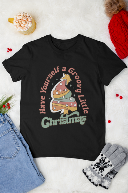 Have Yourself A Groovy Little Christmas Graphic Top