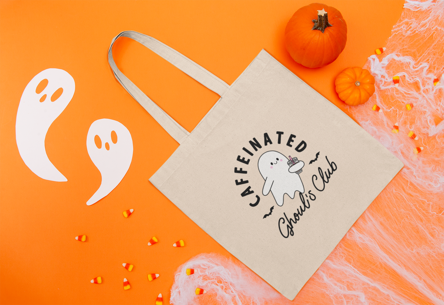 Caffeinated Ghouls Club Tote Bag