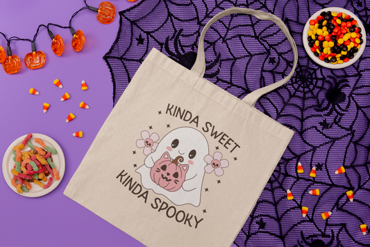 Kinda Sweet Kinda Spooky Tote Bag