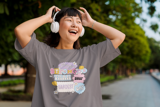You Are Stronger Than Your Hardest Days Graphic Top