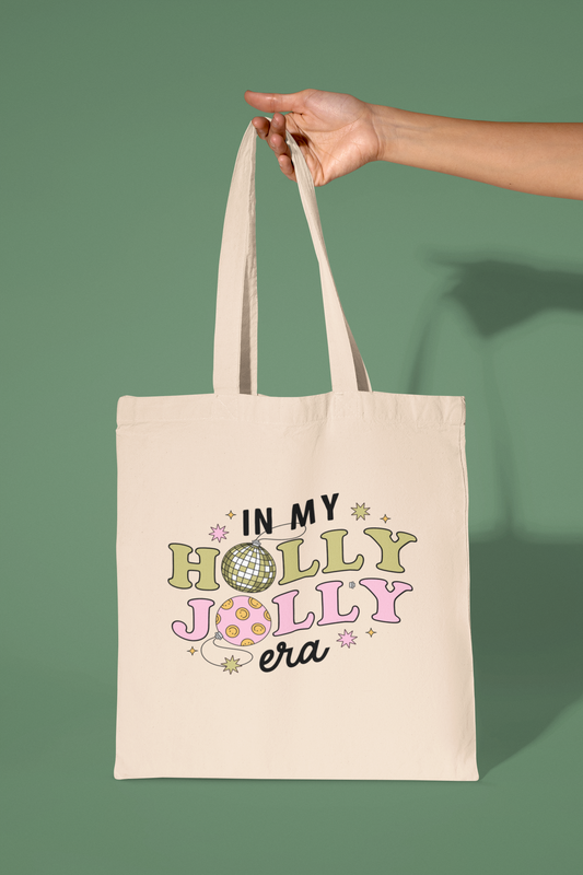 In My Holly Jolly Era Tote Bag