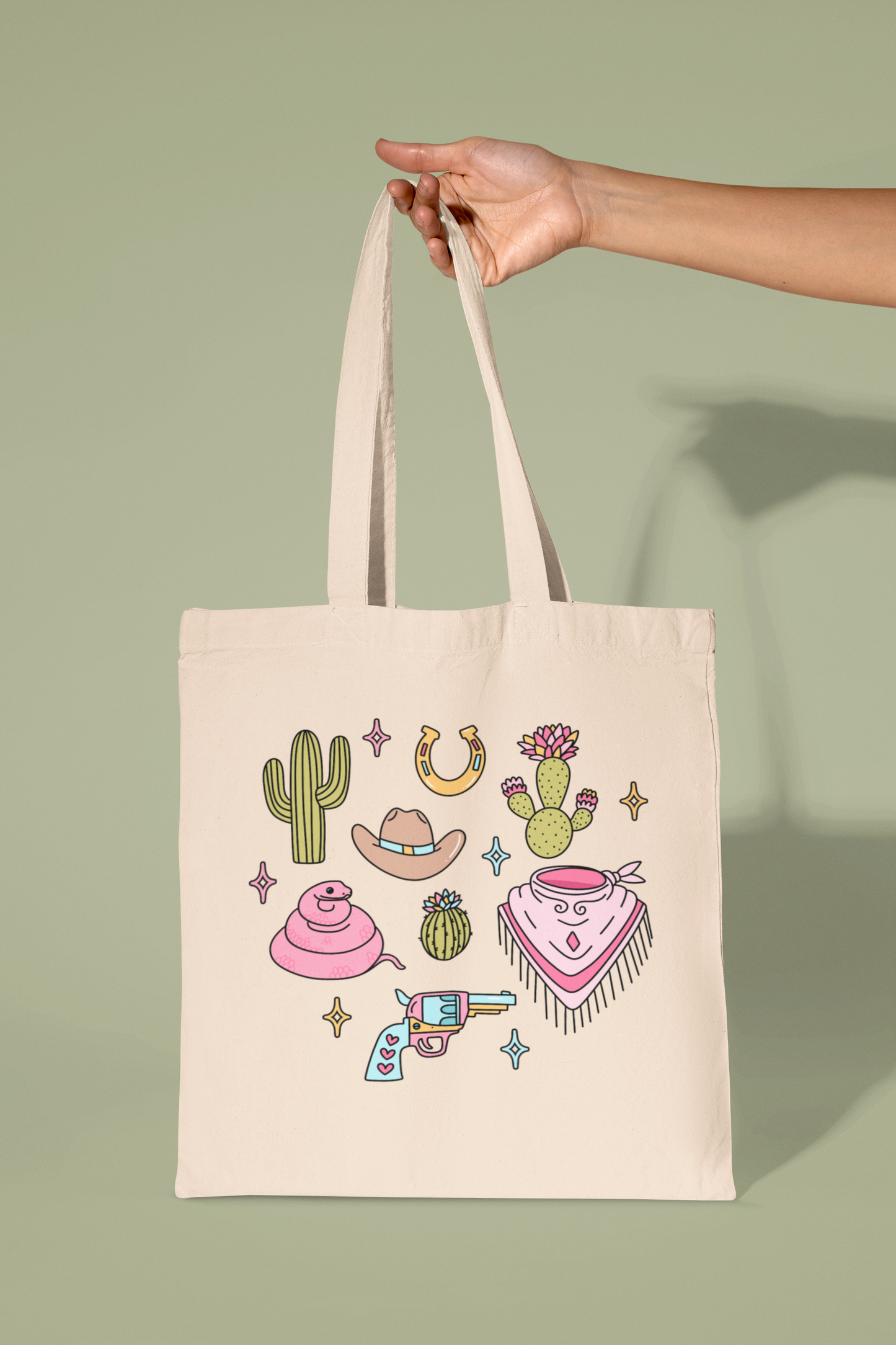 Western Vibes Tote Bag