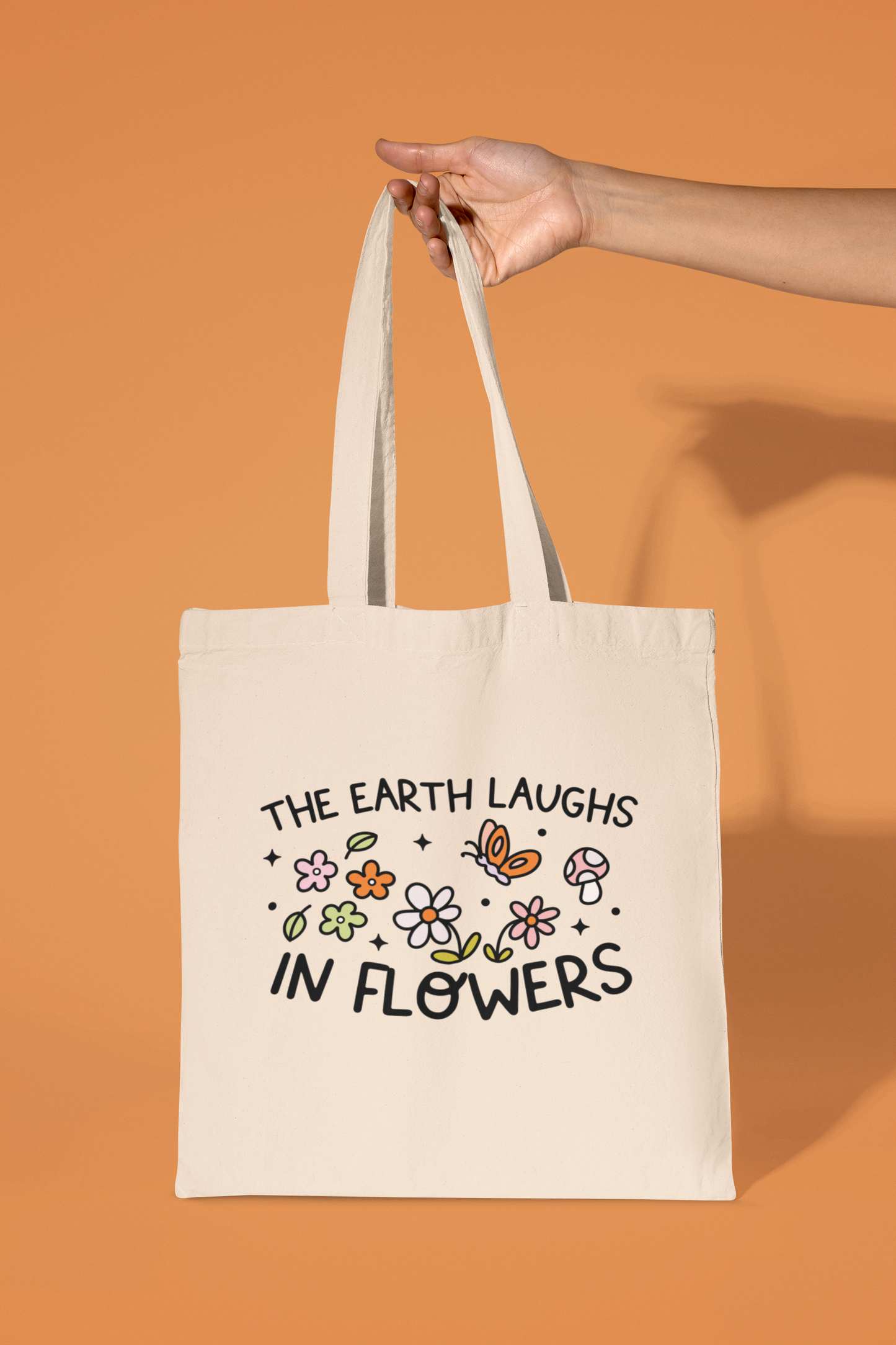The Earth Laughs In Flowers Tote Bag