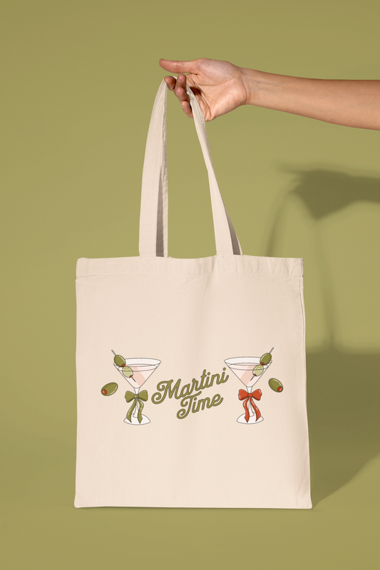 Martini Time Tote Bag