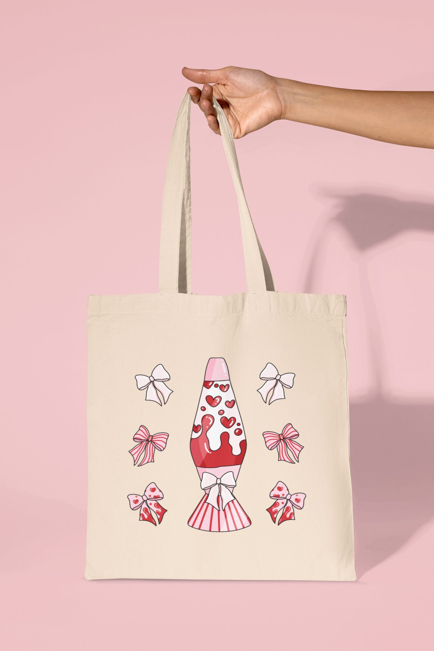 Valentines Lava Lamp Tote Bag
