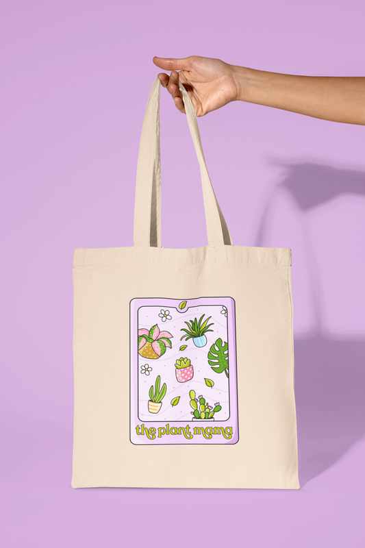 The Plant Mama Tarot Card Tote Bag