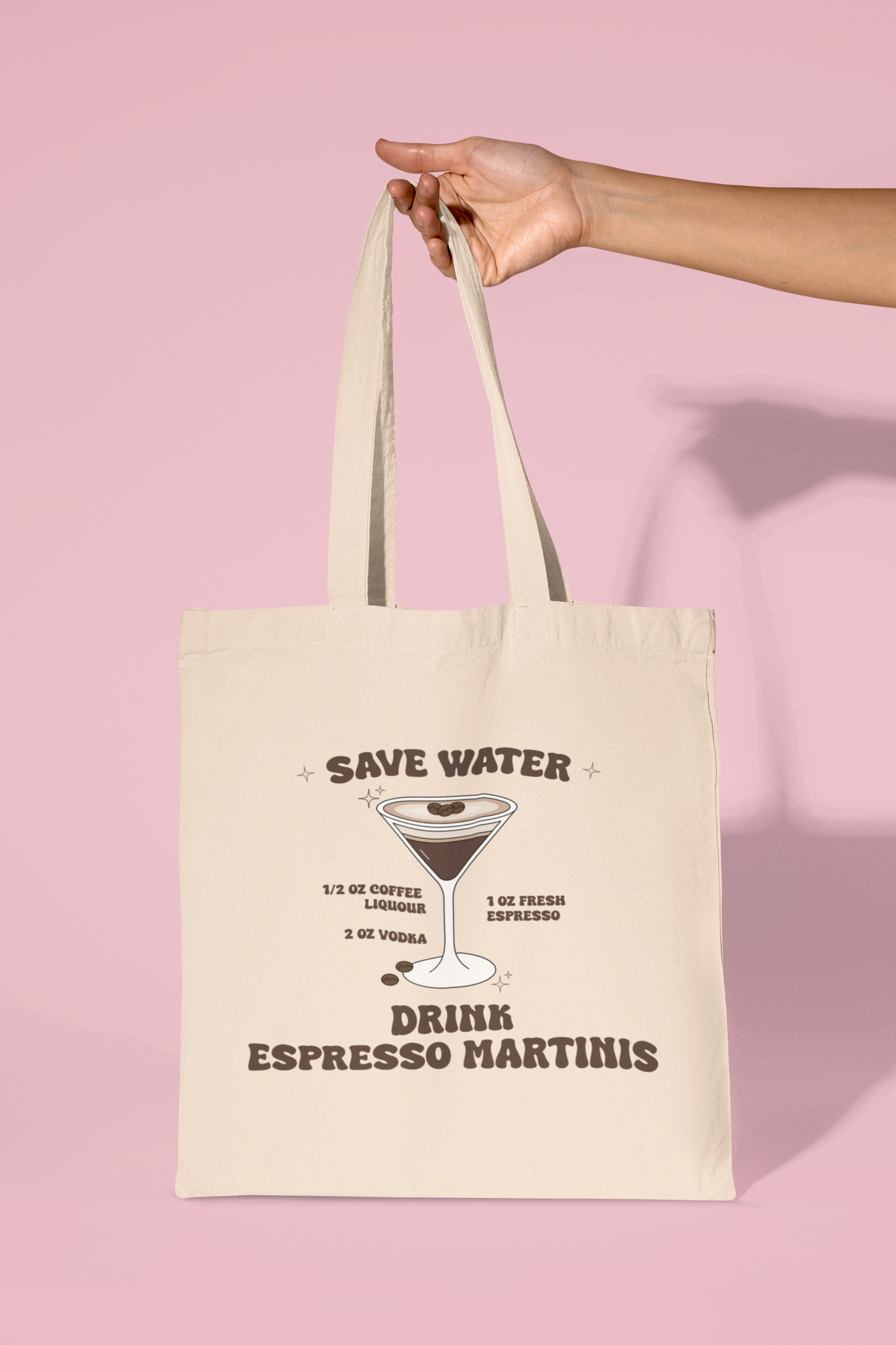 Save Water Drink Espresso Martinis Tote Bag