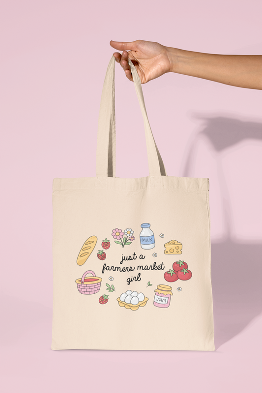 Just A Farmers Market Girl Tote Bag