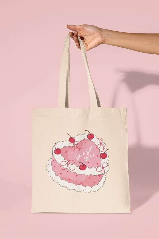 You Got This Cake Tote Bag