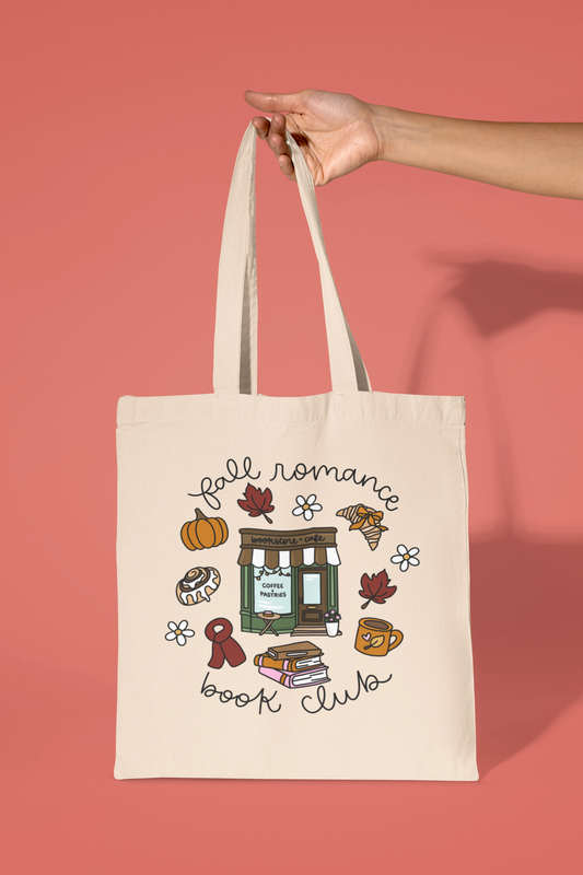 Fall Romance Book Club Tote Bag