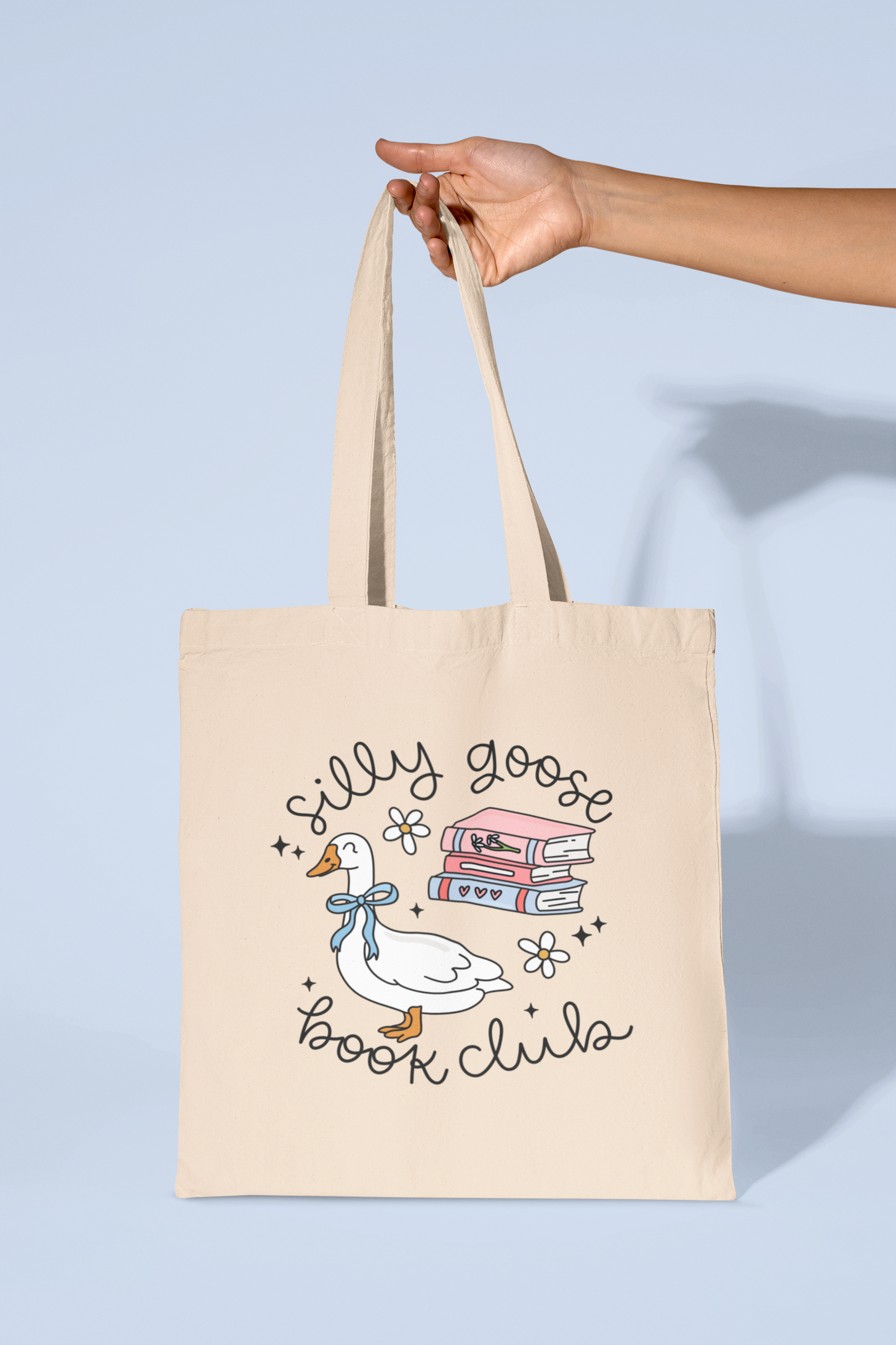 Silly Goose Book Club Tote Bag