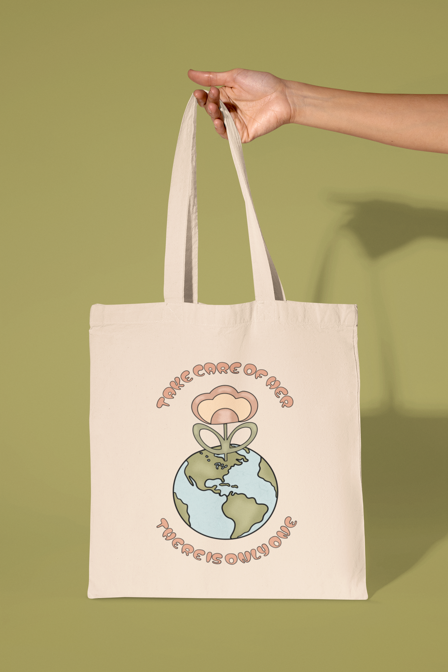 Take Care Of Her Earth Tote Bag