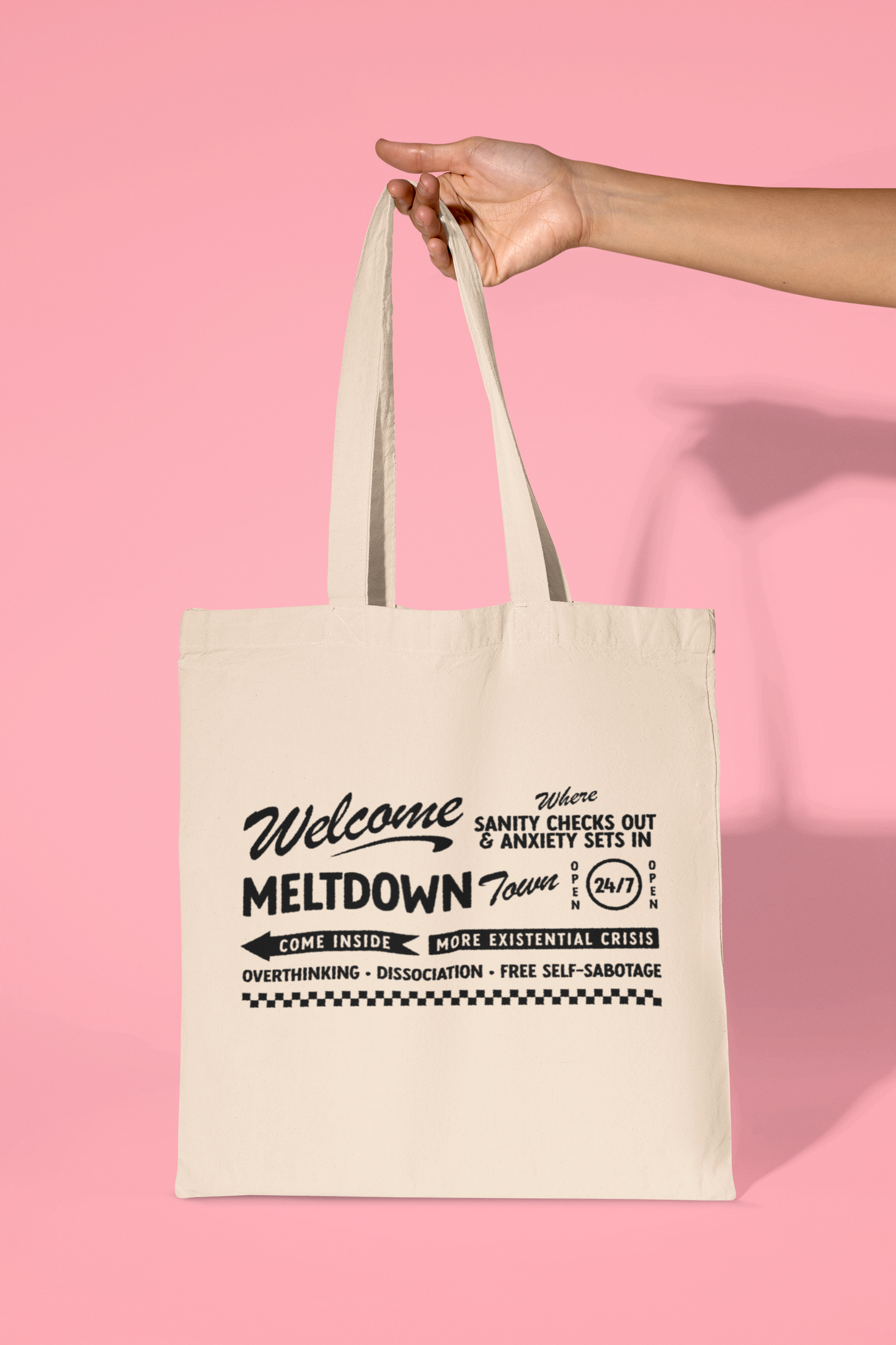 Welcome To Meltdown Town Tote Bag